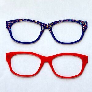 Set of 2 3D Printed Addison Magnetic Pair Eyewear Toppers-Addison Frame Toppers